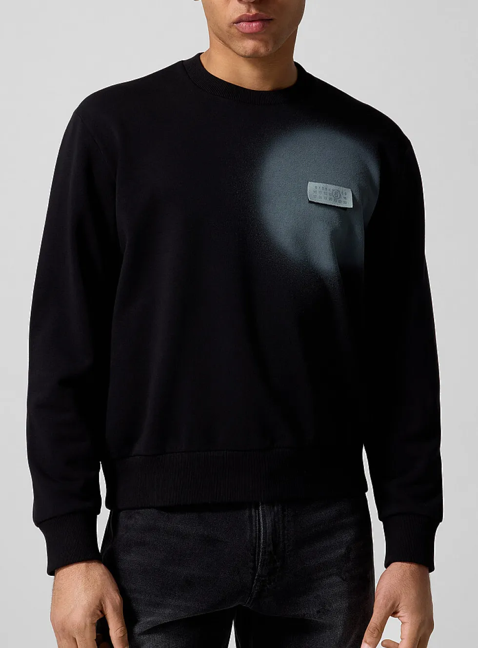 Spray paint print sweatshirt