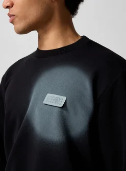 Spray paint print sweatshirt