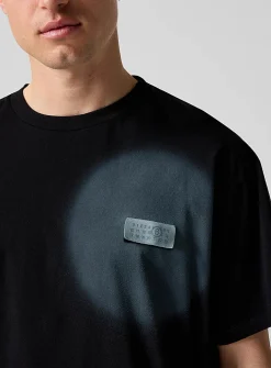 Spray paint print T-shirt