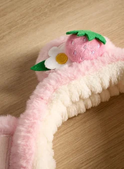 Spring bear plush headband