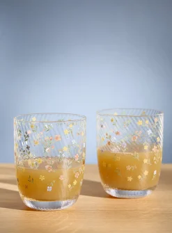 Spring flowers small glasses