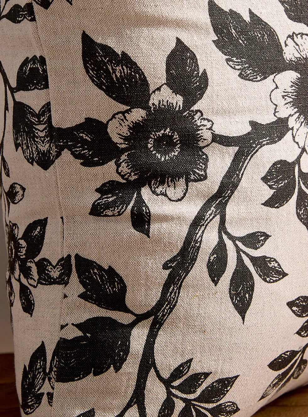 Spring morning linen-blend removable-cover cushion