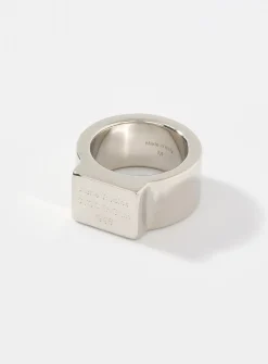 Square logo ring