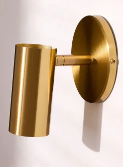Stanly brass single-beam light fixture