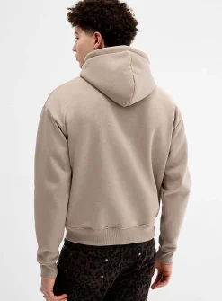 Star logo zip-up hoodie