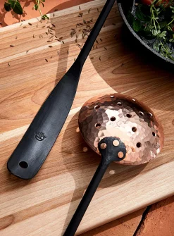 Steel and copper ladle and skimmer duo