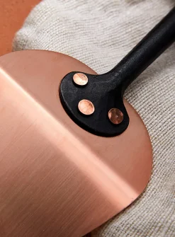 Steel and copper pie server