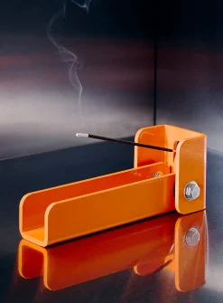 Steel incense holder