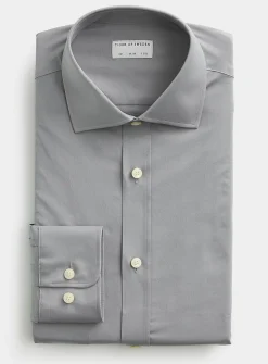 Steel-grey fitted shirt