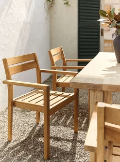 Stellar teak wood chair