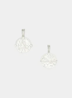 Sterling silver baby zodiac sign necklace and chain set