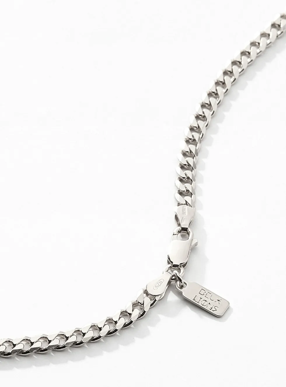Sterling silver Cuban-link chain