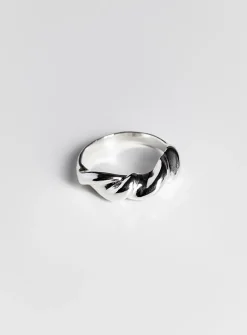 Sterling silver knotted ring