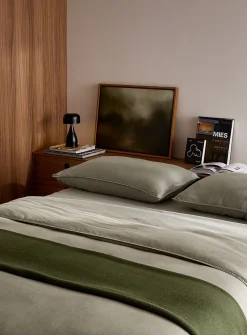 Stonewashed lyocell duvet cover set