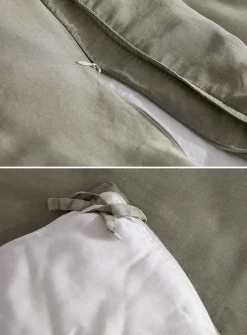 Stonewashed lyocell duvet cover set