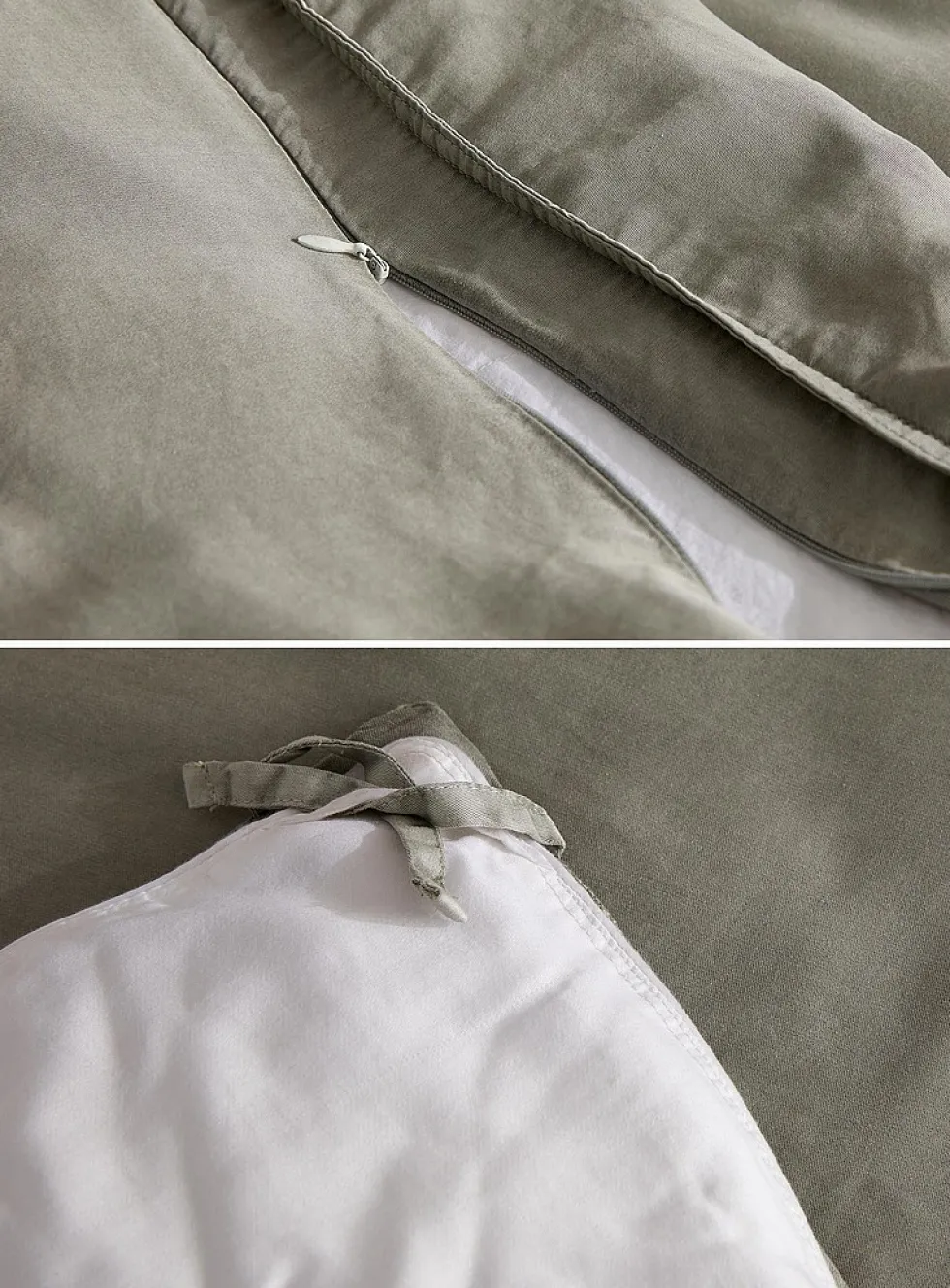 Stonewashed lyocell duvet cover set
