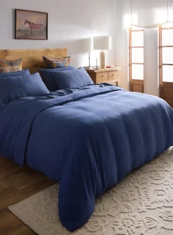 Stonewashed lyocell duvet cover set