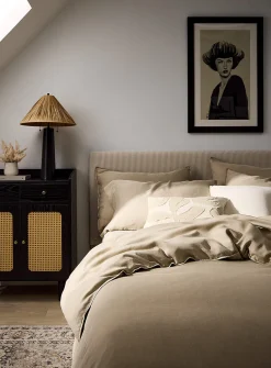 Stonewashed lyocell duvet cover set