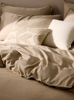 Stonewashed lyocell duvet cover set