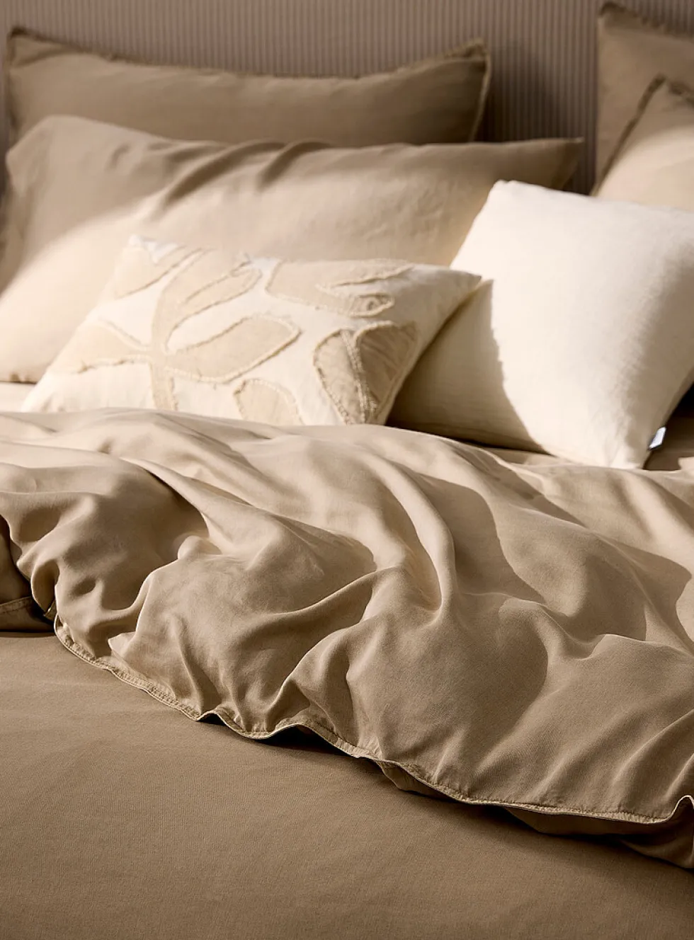 Stonewashed lyocell duvet cover set