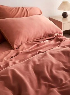 Stonewashed lyocell duvet cover set