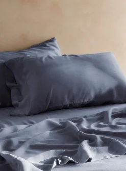 Stonewashed lyocell pillowcases