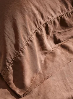 Stonewashed lyocell pillowcases