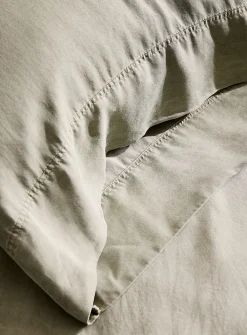 Stonewashed lyocell pillowcases
