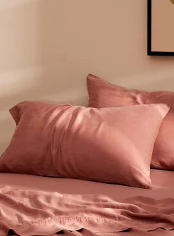 Stonewashed lyocell pillowcases