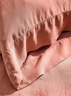 Stonewashed lyocell pillowcases
