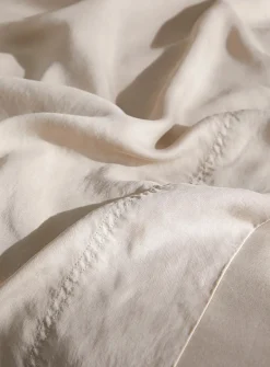 Stonewashed lyocell sheet set