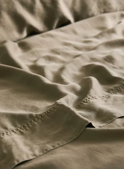 Stonewashed lyocell sheet set