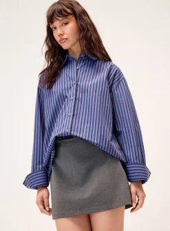 Straight dressy miniskirt