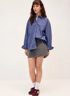 Straight dressy miniskirt