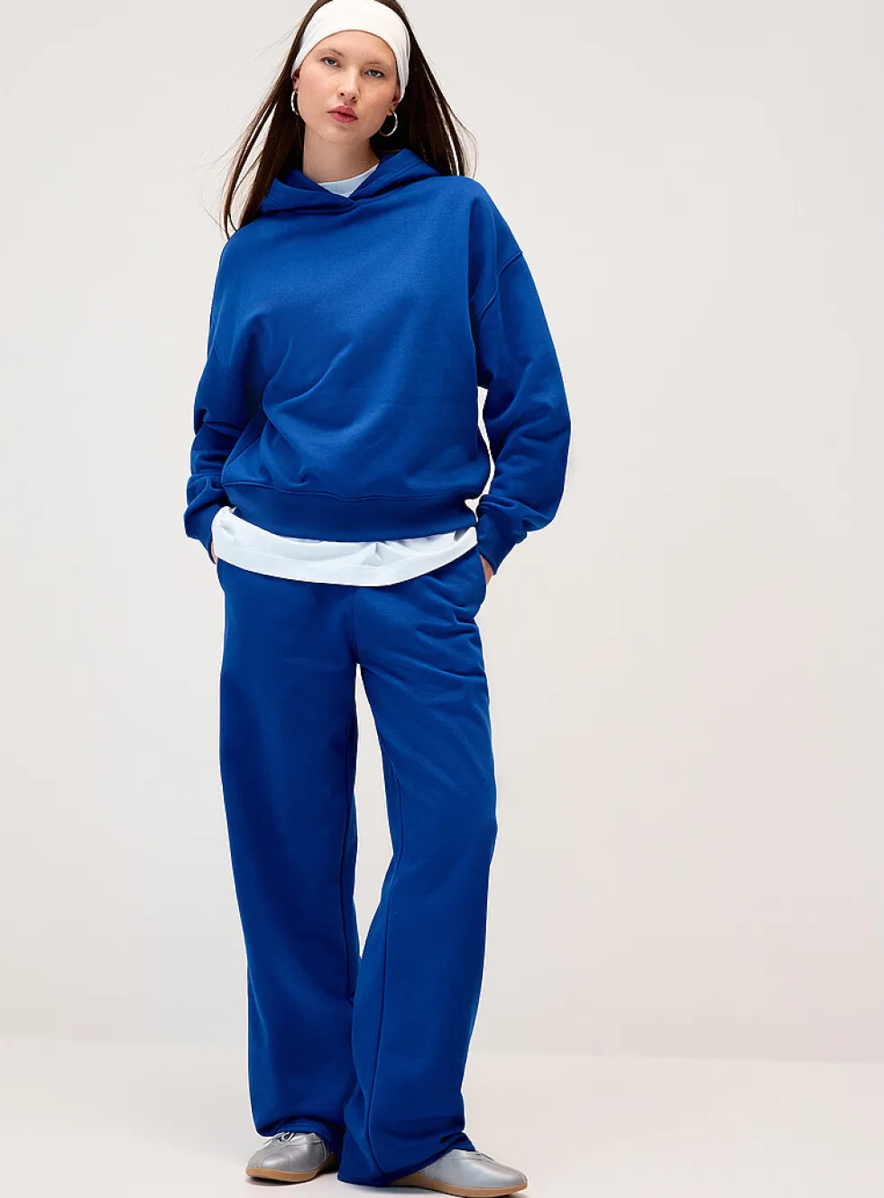 Straight-leg fleece pant