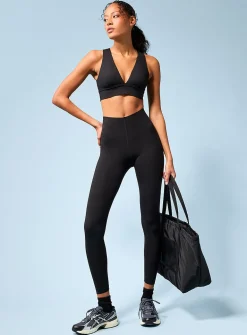 Streamlined sculpting waist velvety legging
