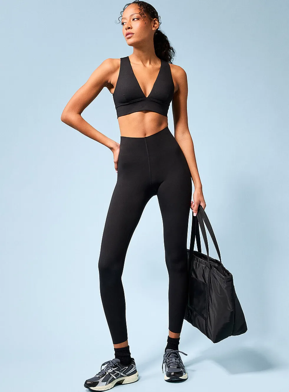 Streamlined sculpting waist velvety legging
