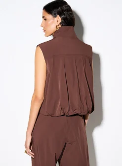 Stretch canvas bubble vest