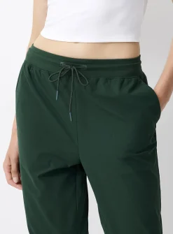 Stretch canvas joggers