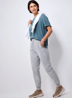 Stretch canvas joggers