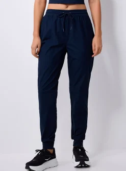 Stretch canvas joggers