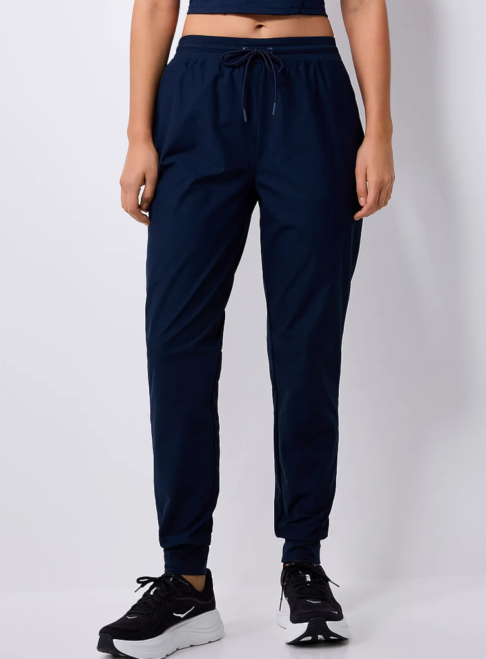 Stretch canvas joggers