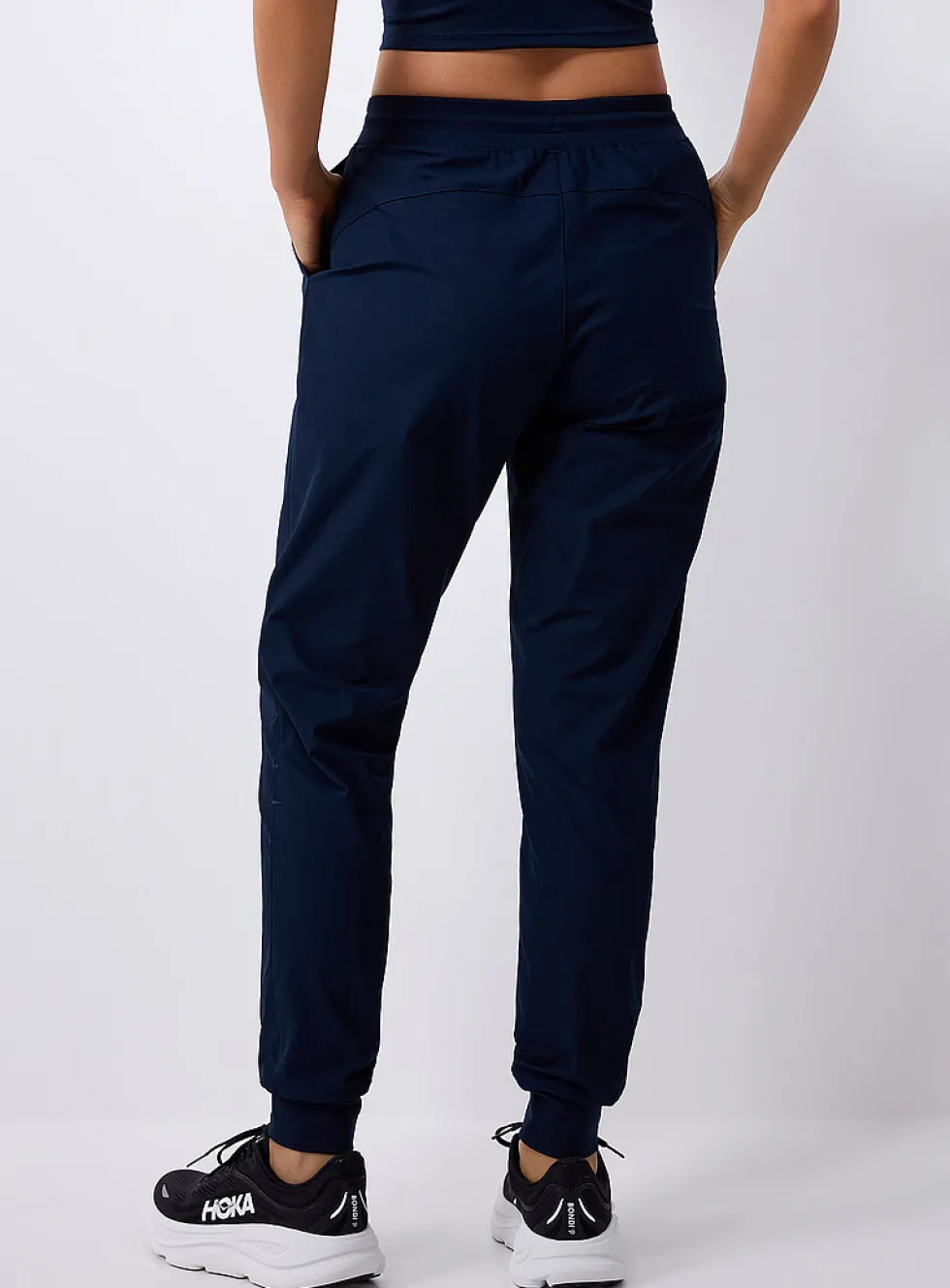Stretch canvas joggers