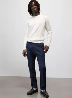 Stretch indigo chinos