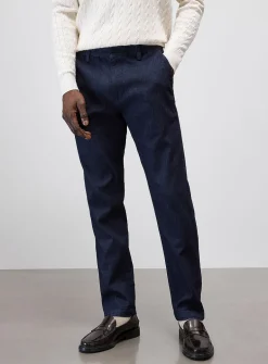 Stretch indigo chinos