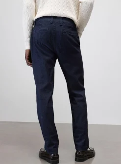 Stretch indigo chinos