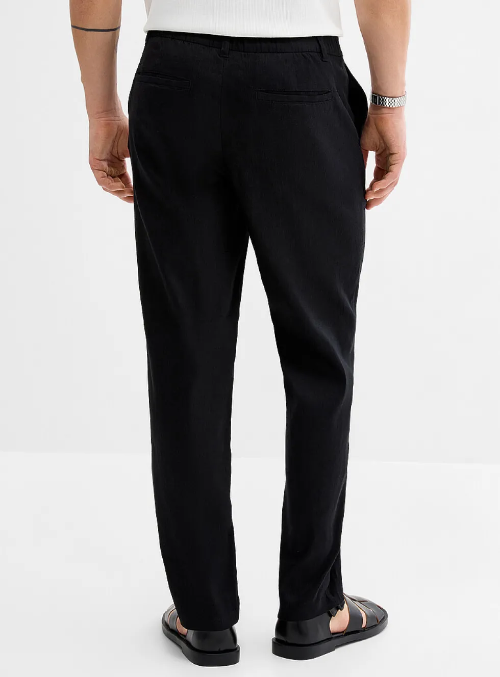 Stretch linen pant