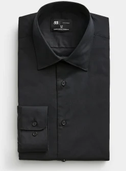 Stretch organic cotton shirt