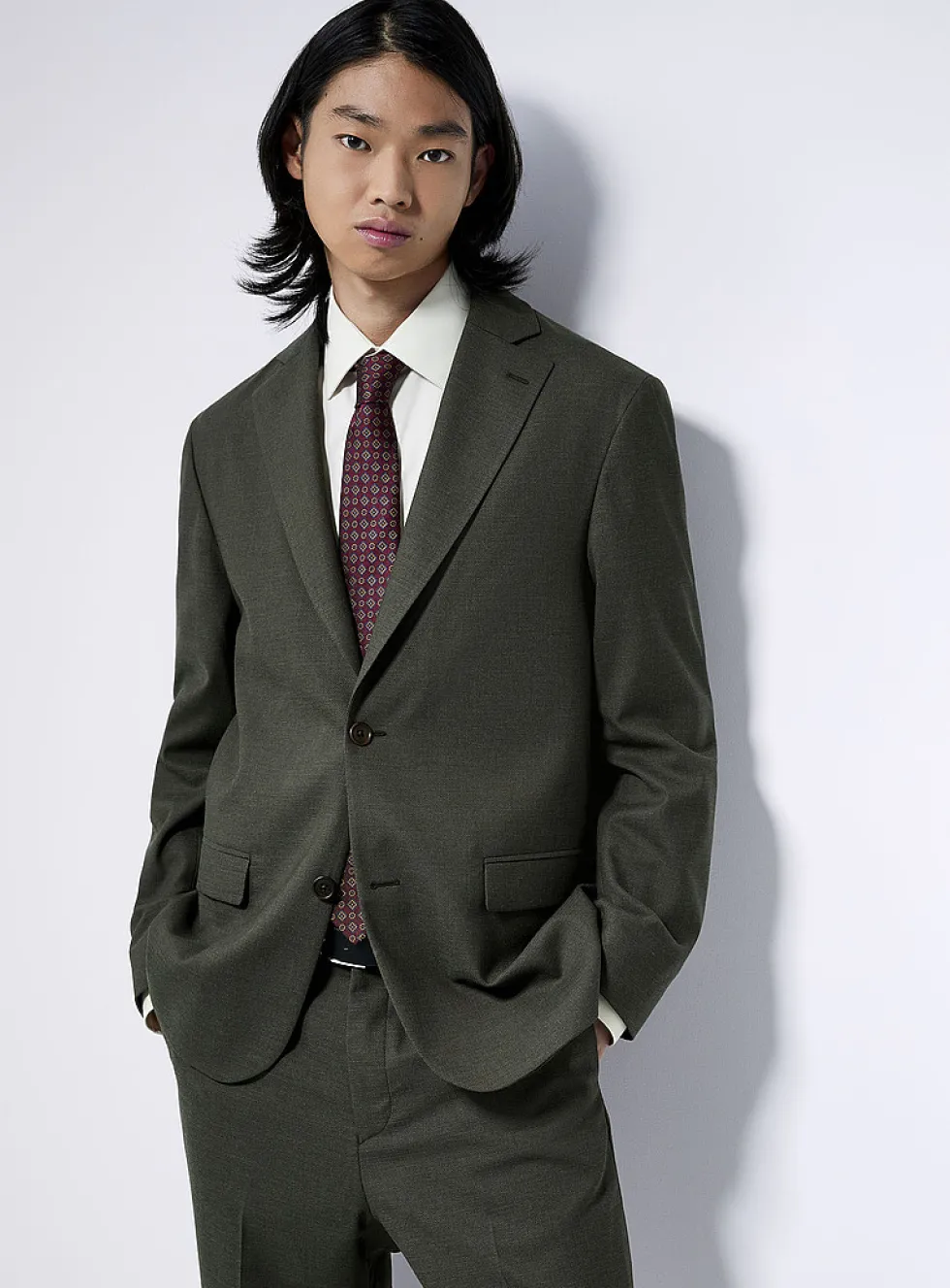 Stretch piqué jacket
