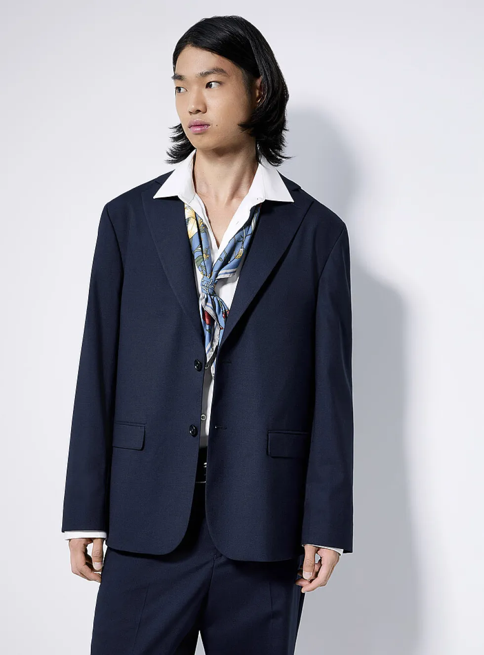 Stretch piqué jacket